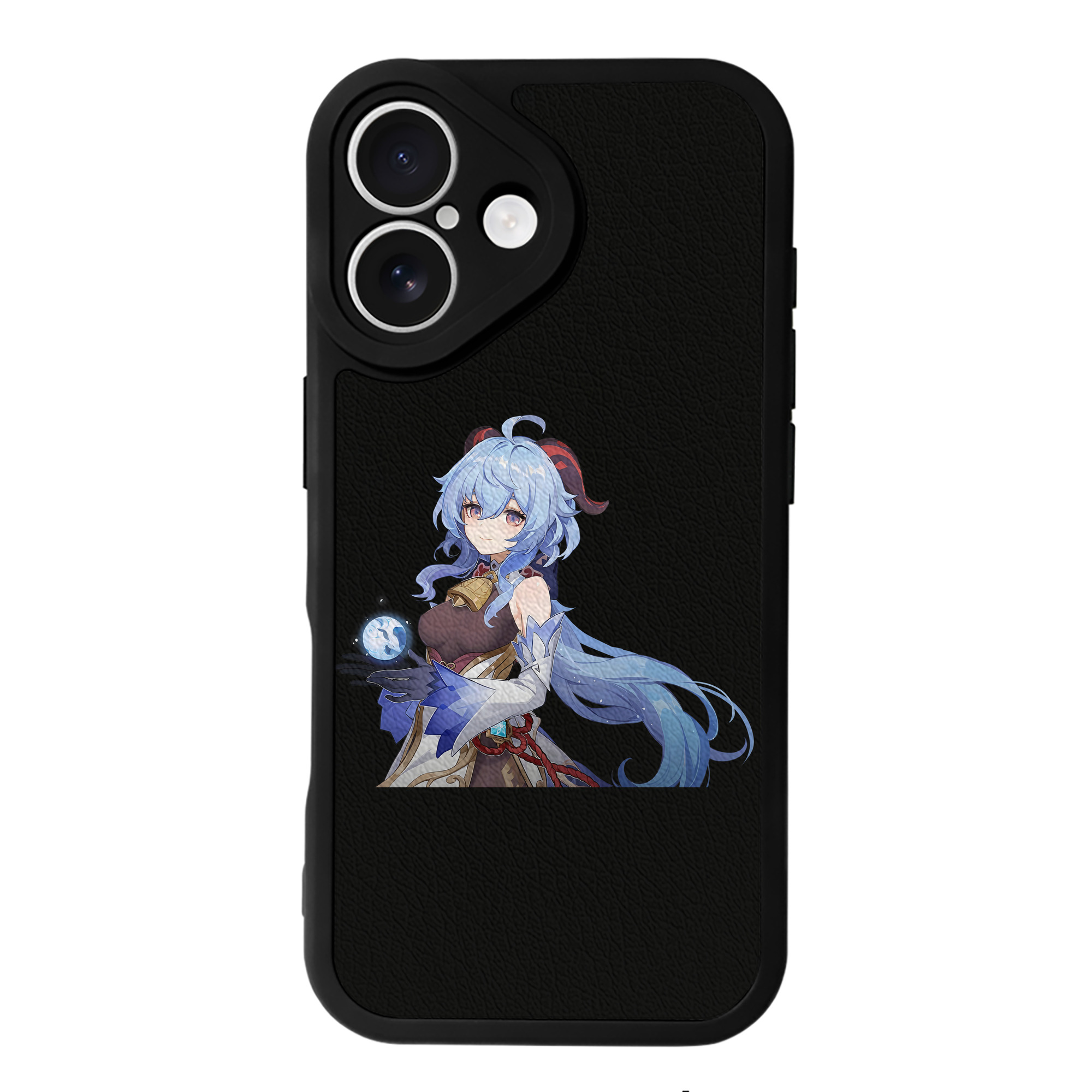 げんし神 甘雨 かんう genshin Ganyu 【iPhone 16シリーズ対応】シリコンスマホケース（レザー調） 材質：シリコン